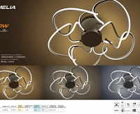 Люстра светодиодная "CAMELIA" 120W R-600-CROME/OPAL-220-IP20