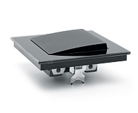 Катрин Выключатель 1-кл в сборе черный GLS10-7003-05