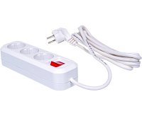 Сетевой удлинитель S-303 (3м 3 розетки) белый