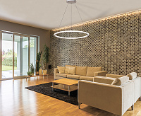 Люстра светодиодная AL5888 60W max 4200Lm 4000K&nbsp;&nbsp;SHINNING RING золото сн/пр