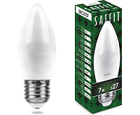 Лампа светодиодная&nbsp;&nbsp;7W 4000K E27 SBС3707 свеча (SAFFIT)
