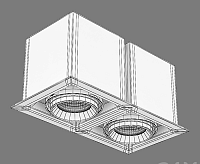 Светильник встраиваемый карданный 214028 CARDANO 16X2 MR16 ЧЕРНЫЙ