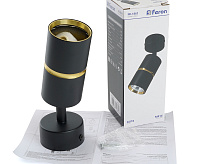 Светильник настенно-потолочный под лампу GU10, черный/золото ML1861