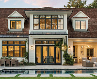 Светильник садово-парковый  60W 230V E27 IP44 белый, на стену вниз PL201