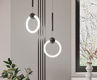 Подвесной светильник 90165/1 черный жемчуг сн/пр