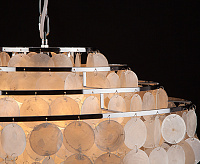 Люстра металл 3535/6 хром/перламутр