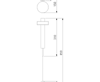 Бра 40112 LED Orco серебро сн/пр