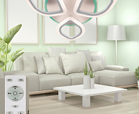 Люстра светодиодная "AZALIA" RGB 30W+10W 3R-RC-480x70-WHITE/WHITE сн/пр