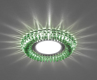 Светильник с подсветкой GU5.3 MR16 CD904 прозрачный(+зеленый) сн/пр