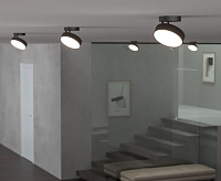 Накладной светильник Pila 12W 4200K черный 25135/LED