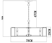 Люстра 1100/02SP-8