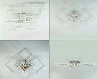 Люстра светодиодная "OVAL ICE RGB" 180W 7S-APP-960х750х110-WHITE/CLEAR-220-IP20