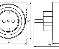 Розетка с таймером (суточная) 3500W/16A 230V 61923 TM32