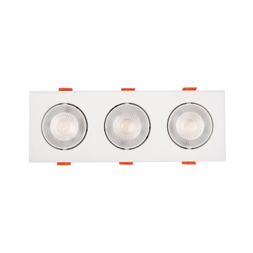 Светильник встраиваемый карданный PSP-S 413 3x8W 4000K 40° White IP40 JAZZway Светильник встраиваемый карданный PSP-S 413 3x8W 4000K 40° White IP40 JAZZway