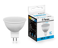 Лампа светодиодная&nbsp;&nbsp;7W GU5.3 6400K LB-26 (Feron)