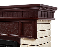 Портал Bricks 30 камень бежевый, шпон темный дуб