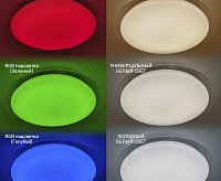 Накладной светильник "SATURN" 25W RGB R-328-SHINY/White-220V-IP44