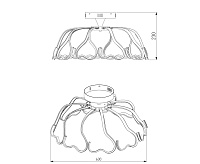 Люстра светодиодная 90095/10 хром сн/пр