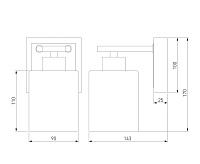 Бра 70018/1 хром/венге