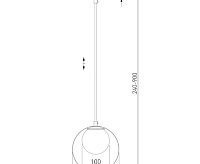 Подвесной светильник 50205/1 хром