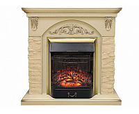 Портал Bern крупный сланец бежевый  под классический очаг