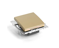 Катрин Переключатель перекрестный1-кл золото GLS10-7110-08