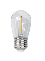 Лампа светодиодная PLED ECO S14 1w E27 2700K CLEAR JAZZway (для гирдянды ламповой)