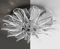 Люстра светодиодная "LUMIERA" 90W R-610x125-RC-CHROME/CHROME/CLEAR-220-IP20