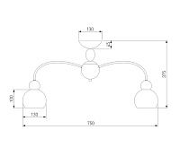 Люстра 30148/8 перламутровое золото