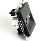 Катрин Розетка TV + RJ-45 черный GLS00-7106-05