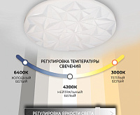 Светильник светодиодный накладной 90W 4200-6400К ПДУ 45438.45.90.77RGB