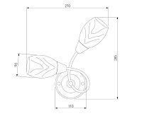 Бра 2275/2 хром