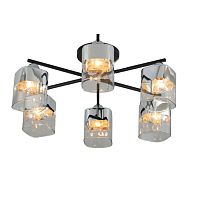 Люстра  07275/6 BLACK+CHROME