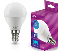 Лампа светодиодная шар G45, 9 Вт, Е14, 6500К 32504 8 сн/пр