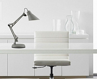 Настольная лампа HT-702GY серый/ никель, металлический