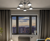 Люстра светодиодная SCANDIA 78W 2700-6400K черная REV Ritter 51594 8