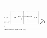 Веркель Выключатель 1-кл проходной (слоновая кость) WL03-SW-1G-2W-ivory