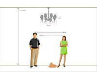 Люстра Глория 328010408 сн/пр