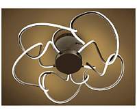 Люстра светодиодная "CAMELIA" 120W R-600-CROME/OPAL-220-IP20