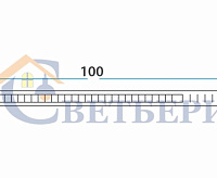 Хомут nylon 100 x 2,5 мм 100 шт чёрный  REXANT