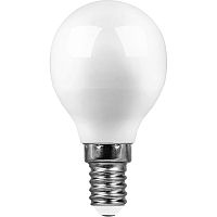 Лампа светодиодная 13W 4000K E14 230V G45 SBC4513 шар (SAFFIT)