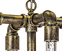 Люстра светодиодная 740044 CONDETTA латунь сн/пр