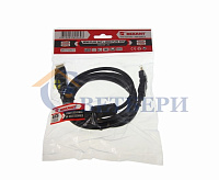 Шнур HDMI-HDMI gold 2M с фильтрами угловой 360 гр 17-6204-3