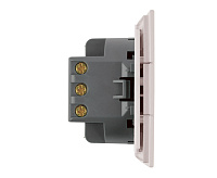 Мия Выключатель 3-кл, пудровый жемчуг, RSW10-3108-08