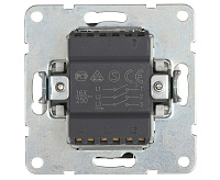 LK60 Выключатель 3-кл черный бархат 862108-1