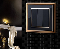 Веркель Выключатель 3-кл (черный матовый) WL08-SW-3G/W1130008 сн/пр