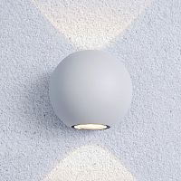 Настенный светодиодный светильник 1566 TECHNO LED DIVER белый IP54 сн/пр