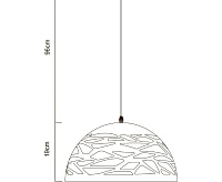 Cветильник подвесной A3816SP-1WH