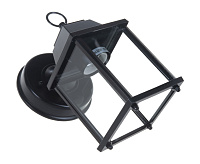 Светильник садово-парковый  60W 230V E27 черный на стену вниз PL200