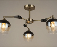 Люстра 1562/3 BK+AB